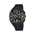 Lotus L15757 – 2 Wristwatch Mens Rubber Strap – Black