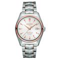 Roamer Searock Men's Automatic Watch with White Dial Analogue Display and Silver Stainless Steel Bracelet 210633 49 25 20