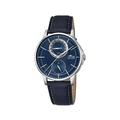 Lotus Men's Quartz Watch with Blue Dial Analogue Display and Blue Leather Strap 18323/2