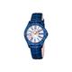 Festina BOYFRIEND Women's Quartz Watch with Silver Dial Analogue Display and Blue Leather Strap F16931/1