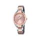 Festina MADEMOISELLE Women's Quartz Watch with Rose Gold Dial Analogue Display and Multicolour Stainless Steel Rose Gold Plated Bracelet F16933/2