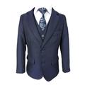 New Boys 5 PC All in One Blue Boys Suit 13 years Blue (Blue) (13 years)