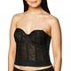 Goddess Women's Lace Bustier Bra, Black, 42FF