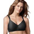 Playtex Women's Secrets Perfectly Smooth Wire Free Bra,Black Stripe,42B