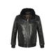 Schott NYC Men's Lc1380 Flight Leather Jacket, Black, Large