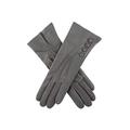Dents Rose Women's Silk Lined Leather Gloves CHARCOAL 6.5