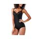 Maidenform Women's Pretty Collection - Bodybriefer With Lace Bodysuit, Black (Black), 42C UK