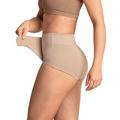 Postpartum Panty with Adjustable Belly Wrap-Leonisa Panties, Brown, M