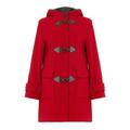 De La Creme - Red Womens Wool & Cashmere Winter Hooded Duffle Coat Size 22 50