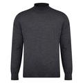 Peter Gribby Men's Merino Turtle Neck Jumper Charcoal