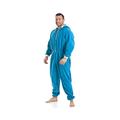 Camille Mens Plain Hooded Onesies 2XL Blue Smurf