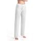 HANRO Women's Hose Lang Pyjama Bottoms, White (White 0101), EU 46 / 48, UK 14 / 16, Manufacturer size L