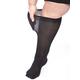 All Woman Extra Wide Knee-highs/Pop Socks Alber's 40 Denier Microfibre PACK OF 15 (Black, 4-7)