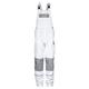 TMG® Work Bib and Brace Overall for Men, Work Dungarees with Knee Pad Pockets White W42 L31