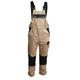 TMG® Work Bib and Brace Overall for Men, Work Dungarees with Knee Pad Pockets Khaki W30 L31