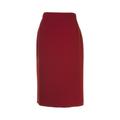 Busy Clothing Womens Pencil Skirt Burgundy Red 12