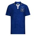 Score Draw Retro Mens Gents Football Soccer Chelsea 1997 FA Cup Final Shirt Top - M Blue