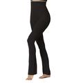 TLC Sport Women's Tummy Control with Figure Firming High Waist Slim Fit Trouser-Black-Long-L-