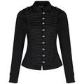 Ro Rox New H&R Women's Steampunk Gothic Parade Jacket (UK 10 / EU 36 / US 6) Black