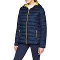 Result Urban Womens/Ladies Snowbird Hooded Jacket (S) (Navy/Yellow)