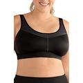 AMOENA Women's Power Medium Control Wire Free Sports Bra - Black - 36D