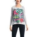 Desigual Women's Martinica Tops, Grey (Gris Vigore Claro), Size 16 (Size:X-Large)