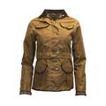 Walker & Hawkes - Ladies Belted Waxed 4 Pocket Jacket - Beige - 12