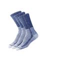 thorlos Men's LTH Max Cushion Hiking Crew Socks, Navy (3 Pair Pack), Medium