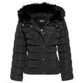 SS7 Women's Padded Winter Jacket, Sizes 8 to 16 (UK - 8, Black)