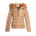 SS7 Women's Padded Winter Jacket, Sizes 8 to 16 (UK - 10, Stone)