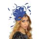 Hats By Cressida Womens Occasion Pretty Fireball Royal Blue Feathers Ascot Derby Fascinator Hat - with Headband