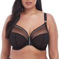 Elomi Women's Plus Size Matilda Underwire Plunge Bra, Black, 32J