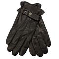 EEM touchscreen gloves made of genuine leather JOSH-IP for men with button closure, black, size S
