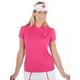 Bunker Mentality Women' s Crown Polyester Golf Polo Shirt - Hot Pink -XL