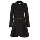 De La Creme - Women's Wool & Cashmere Jacket Ladies Winter Double Breasted Flary Coat (UK 10/EU 36/US 8/S, Black)