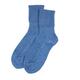 Jasmine Silk Ladies' Pure Cashmere Bed Socks for Women Blue Made in Scotland