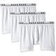 BOSS Mens Boxer Brief 3P CO/EL Three-Pack of Stretch-Cotton Boxer Briefs White