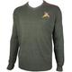 Savage Island Pheasant Embroidered Shooting V Neck Wool Jumper Green