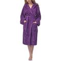 Ladeheid Women's 100% Cotton Terry Bathrobe LA40-102 (Dark Purple (D05) (Grammage 450), XL)