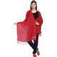 World of Shawls Exclusive 100% Kashmiri Fine Wool Pashmina Shawl Wrap Scarf (Strawberry Red)