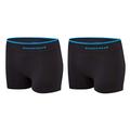 Runderwear Women's Hot Pants (2 Pair Pack) - Chafe-Free Running Underwear (Black, 12-14)