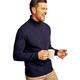 WoolOvers Mens Lambswool Polo Neck Knitted Jumper Navy, XL