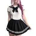 LittleForBig Cotton Romper Onesie Pajamas Bodysuit–Cosplay Magical Girls Black Onesie Skirt Set S