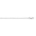 925 Sterling Silver Rhodium Finish 1.3mm Sparkle Cut Box Chain Lobster Clasp Necklace Jewelry Gifts for Women - 41 Centimeters