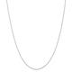 14ct White Gold Solid Lobster Claw Closure 1.0mm Round Sparkle Cut Wheat Chain Necklace Jewelry Gifts for Women - 61 Centimeters