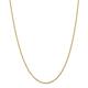14ct Yellow Gold Solid 2mm Handmade Regular Rope Chain Necklace Lobster Claw Jewelry Gifts for Women - 41 Centimeters