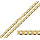 CJoL - 9ct Gold Plated on 925 Sterling Silver 26" (66cm) 5.2mm Wide Flat Curb Chain In Gift Box - 19.4G