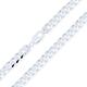 Bling Jewelry Men's Solid Strong .925 Sterling Silver 250 Gauge 8MM Miami Cuban Curb Chain Necklace For Men Nickel-Free 18 Inch