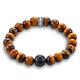 Thomas Sabo Unisex Bracelet Rebel at Heart Tiger Eye Obsidian 925 Sterling Silver A1408-806-2