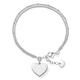 Thomas Sabo Women Bracelet Love Bridge Heart 925 Sterling Silver LBA0102-001-12-L19,5v